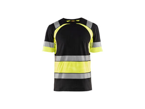 Hi-Vis T-shirt - Black/Hi-vis yellow - 4XL