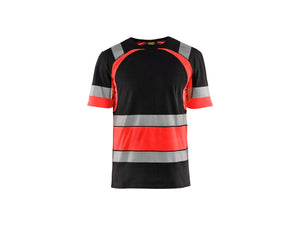 Hi-Vis T-shirt - Black/Red hi-vis - 4XL