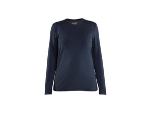 Women's UV-protected Long-sleeved Function T-shirt - Dark navy blue - L