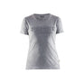 Women's t-shirt 3D - Grey melange - L