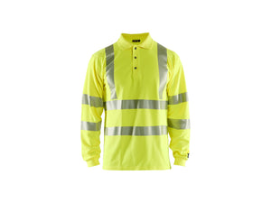 Multinorm long-sleeved polo - Hi-vis yellow - 4XL