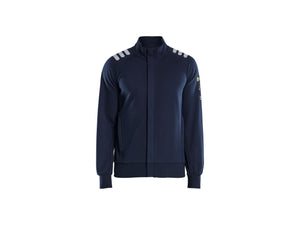 Flame resistant Sweatshirt with full zip - Navy blue - 4XL