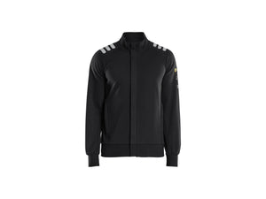 Flame resistant Sweatshirt with full zip - Black - 4XL