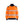 Multinorm Sweatshirt with full Zip - Orange/Navy blue - 4XL