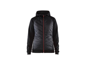 Women's hybrid Sweater - Black/Red - L