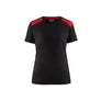 Women's t-shirt - Black/Red - L
