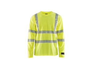 Multinorm long sleeved t-shirt - Hi-vis yellow - 4XL