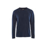 Flame resistant long-sleeve t-shirt - Navy blue - 4XL
