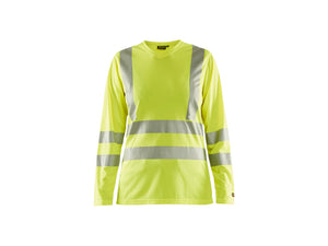 Women's Hi-Vis t-shirt long sleeve - Hi-vis yellow - L
