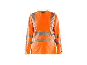 Women's Hi-Vis t-shirt long sleeve - Orange - L