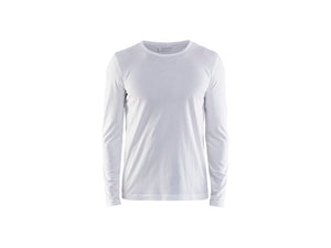 T-shirt long sleeved - White - 4XL