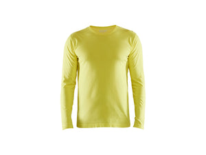 T-shirt long sleeved - Hi-vis yellow - 4XL