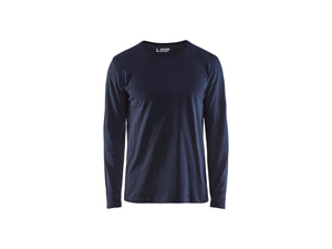 T-shirt long sleeved - Dark navy blue - 4XL