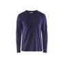 T-shirt long sleeved - Navy Blue - 4XL