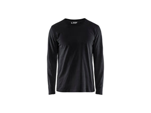 T-shirt long sleeved - Black - 4XL