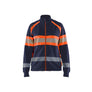 Women’s Hi-Vis Sweatshirt - Navy blue/Orange - L
