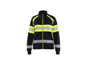 Women’s Hi-Vis Sweatshirt - Black/Hi-vis yellow - L