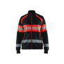 Women’s Hi-Vis Sweatshirt - Black/Red hi-vis - L