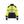 Women’s Hi-Vis Sweatshirt with zipper - Hi-vis yellow/Black - L