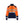 Women’s Hi-Vis Sweatshirt with zipper - Orange/Navy blue - L