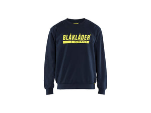 Sweatshirt - Dark navy blue/Hi-vis yellow - 4XL