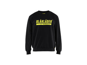 Sweatshirt - Black/Hi-vis yellow - 4XL