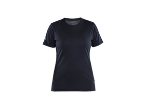 Women's Merino Wool T-shirt - Dark navy blue - L