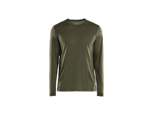 Long-sleeved Merino Wool T-shirt - Forest Night - 4XL