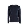 Long-sleeved Merino Wool T-shirt - Dark navy blue - 4XL