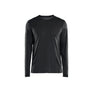 Long-sleeved Merino Wool T-shirt - Black - 4XL