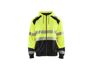Hi-Vis Hoodie - Hi-vis yellow/Black - 4XL