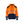 Hi-Vis Hoodie - Orange/Navy blue - 4XL