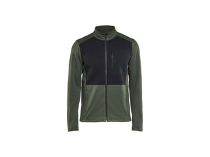 Sweatshirt Full zip - Autumn green/Black - 4XL