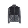 Sweatshirt Full zip - Black melange - 4XL