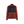 Women's sweatshirt full zip - Burned Red/Black - L