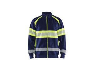 Hi-Vis Sweater - Navy blue/Hi-vis yellow - 4XL