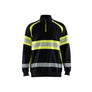 Hi-Vis Sweater - Black/Hi-vis yellow - 4XL