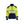 Hi-Vis sweatshirt with half zip - Hi-vis yellow/navy blue - 4XL