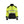 Hi-Vis sweatshirt with half zip - Hi-vis yellow/Black - 4XL