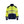 Hi-Vis sweatshirt with full zip - Hi-vis yellow/navy blue - 4XL