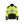Hi-Vis sweatshirt with full zip - Hi-vis yellow/Black - 4XL