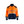 Hi-Vis sweatshirt with full zip - Orange/Navy blue - 4XL