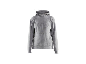 Women's hoodie 3D - Grey melange - L