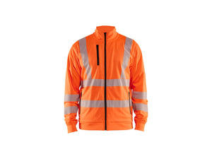 Hi-Vis Sweatshirt Full-zip - Orange - 4XL