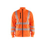 Hi-Vis Sweatshirt Full-zip - Orange - 4XL