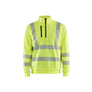 Hi-Vis Sweatshirt Half-zip - Hi-vis yellow - 4XL
