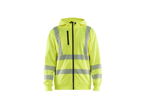 Hi-Vis Hoodie Full-zip - Hi-vis yellow - 4XL