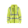 Hi-Vis Hoodie Full-zip - Hi-vis yellow - 4XL