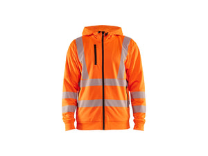 Hi-Vis Hoodie Full-zip - Orange - 4XL