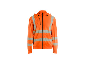 Hi-Vis Sweatshirt detachable hood - Orange - 4XL
